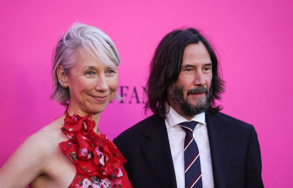Keanu Reeves i Alexandra Grant. Fot. PAP/EPA/Allison Dinner