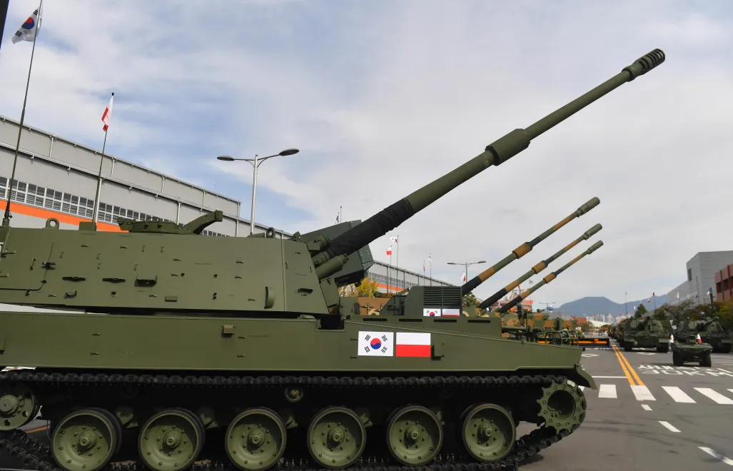 Гаубицы К9. Fot. PAP/Piotr Nowak