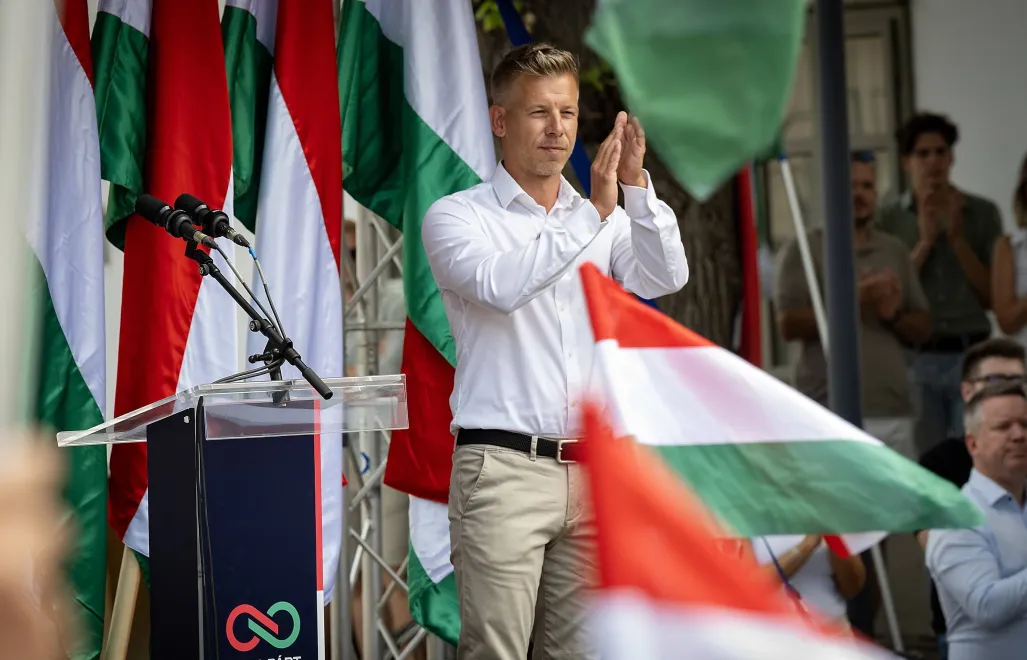 Peter Magyar, fot. PAP/EPA/MTI/CSABA KRIZSAN