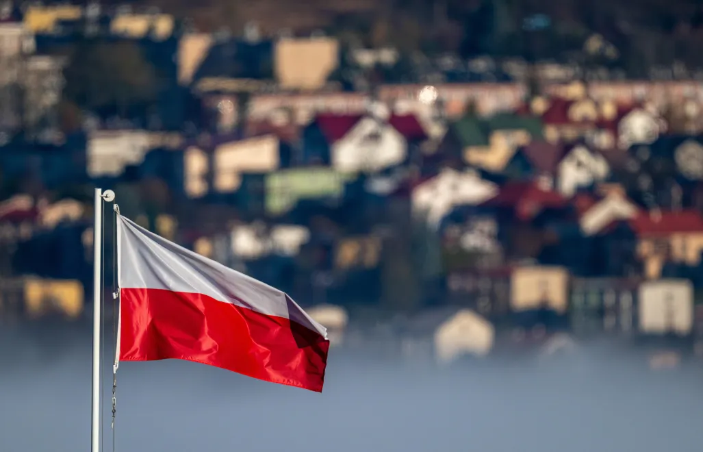 Прапор Польщі, фотоілюстрація. Fot. PAP/Darek Delmanowicz
