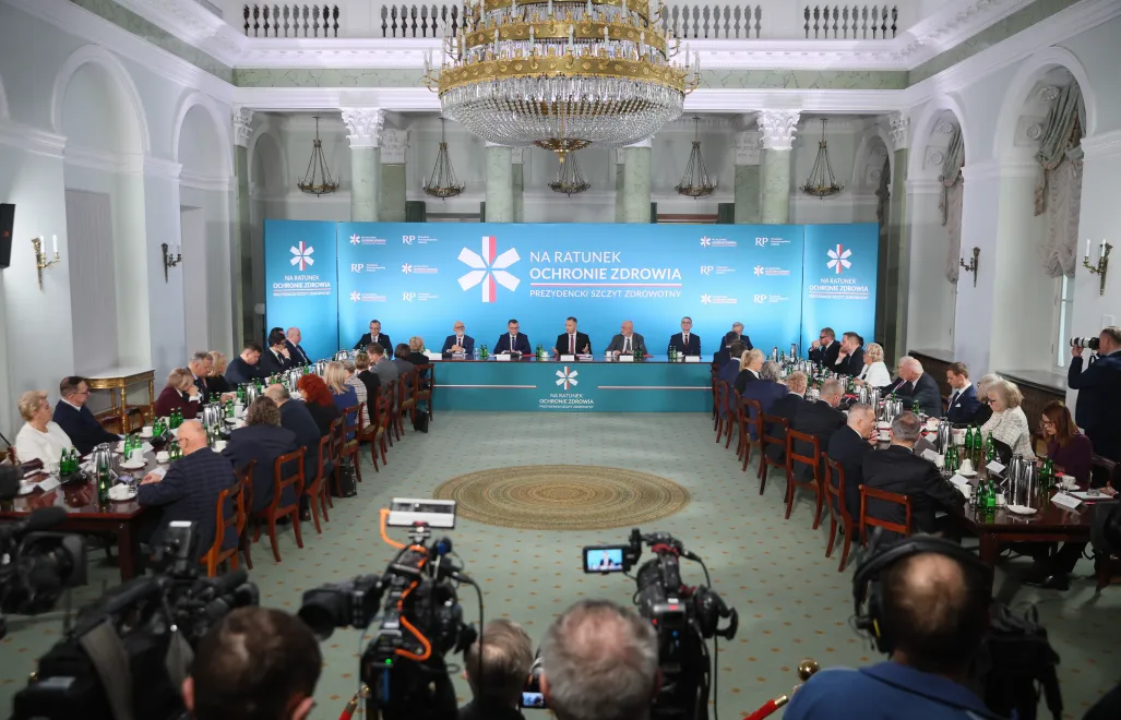W piątek w Pałacu Prezydenckim odbywa się szczyt zdrowotny „Na ratunek ochronie zdrowia”.	Fot. PAP/Leszek Szymański