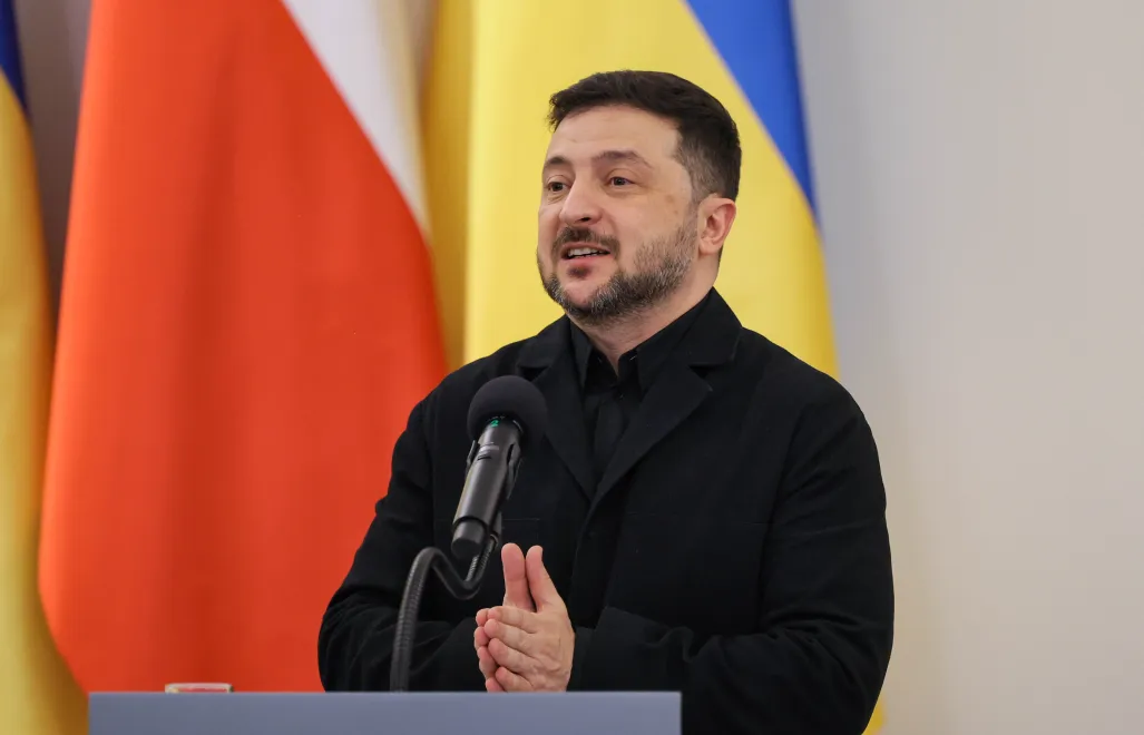 Wołodymyr Zełenski Fot. PAP/Paweł Supernak