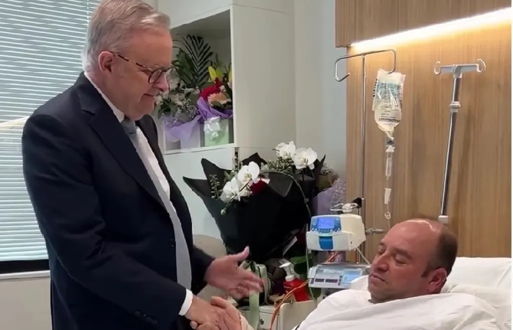 Premier Australii Anthony Albanese i Ahmed al-Ahmed. Fot. Instagram/albomp