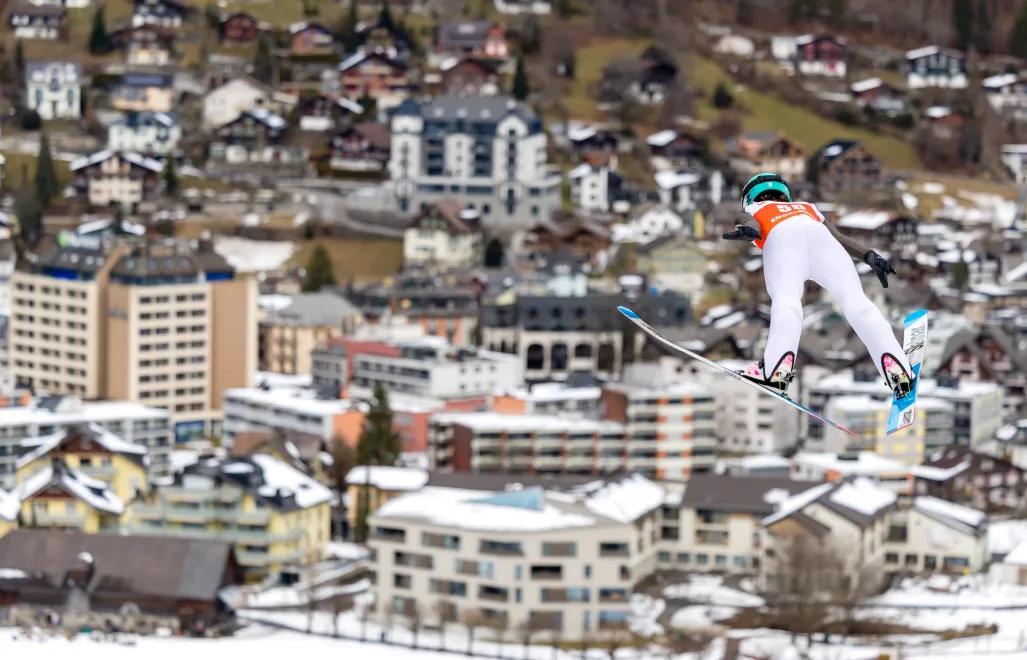 Sobotni zjazd alpejskiego Pucharu Świata w Val d'Isere. Fot. 	PAP/EPA/PHILIPP SCHMIDLI