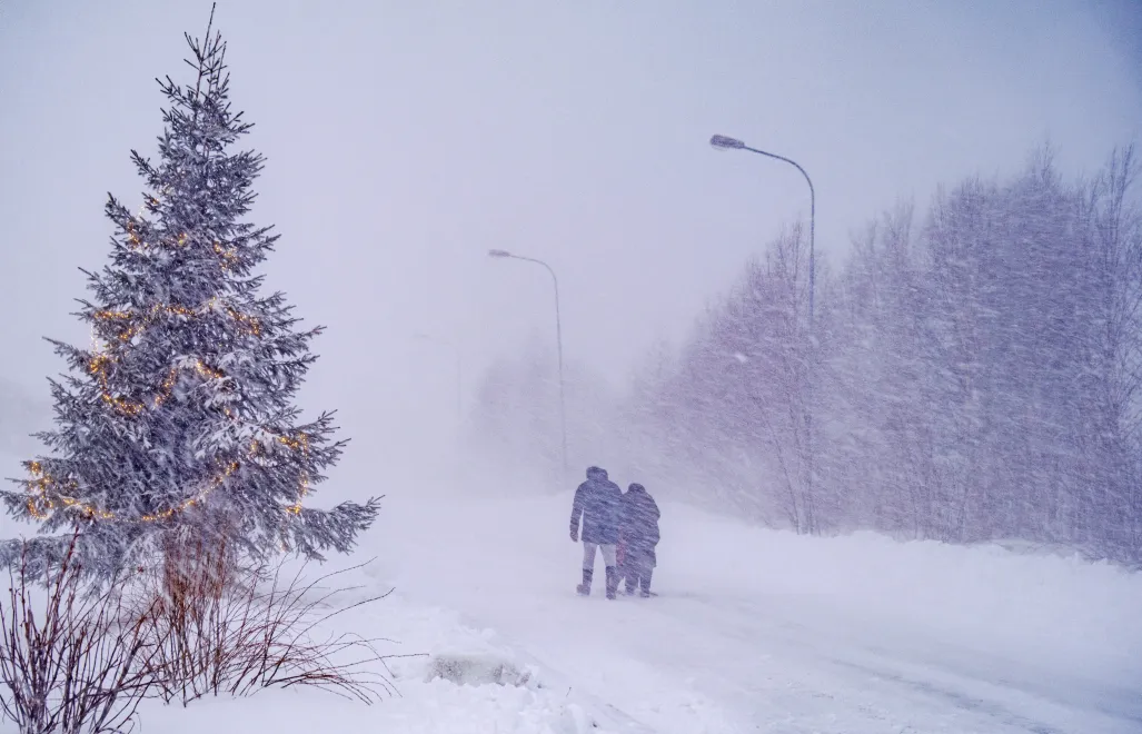 Sztorm w Szwecji Fot. PAP/EPA/SAM HEDMAN