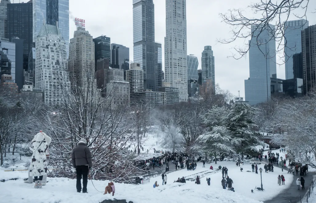 Zaśnieżony Nowy Jork Fot. PAP/EPA/OLGA FEDOROVA
