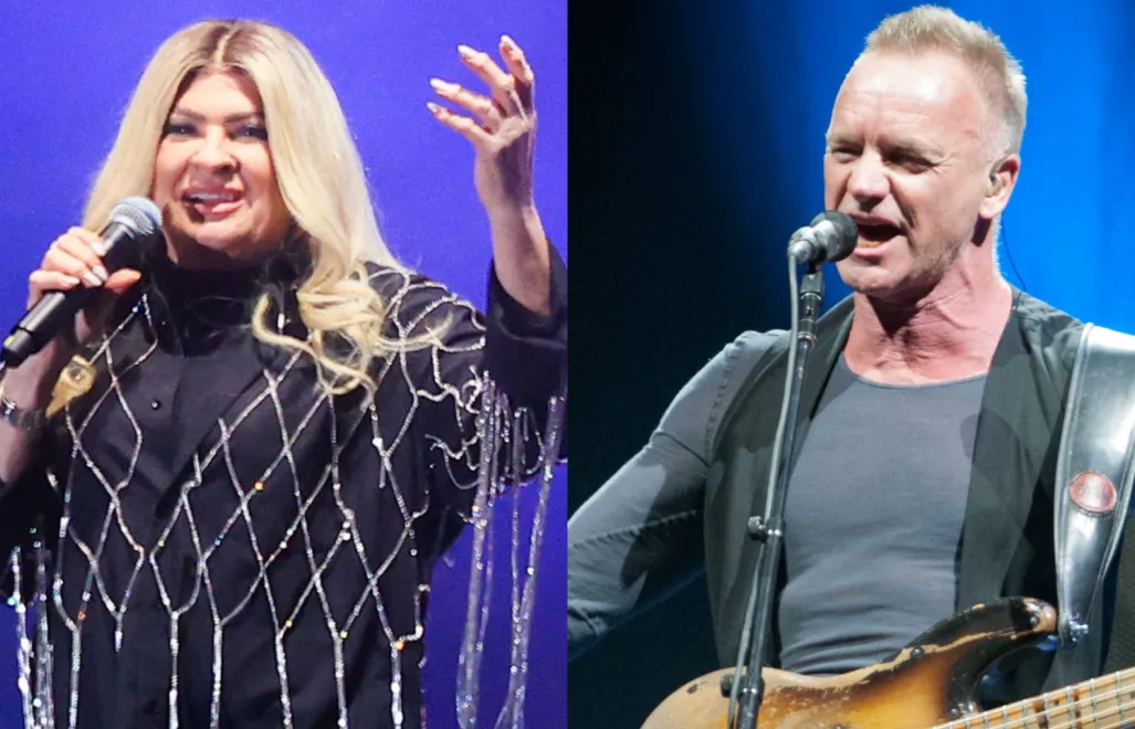 Beata Kozidrak i Sting. Fot. PAP/ Grzegorz Michałowski/Jarek Praszkiewicz