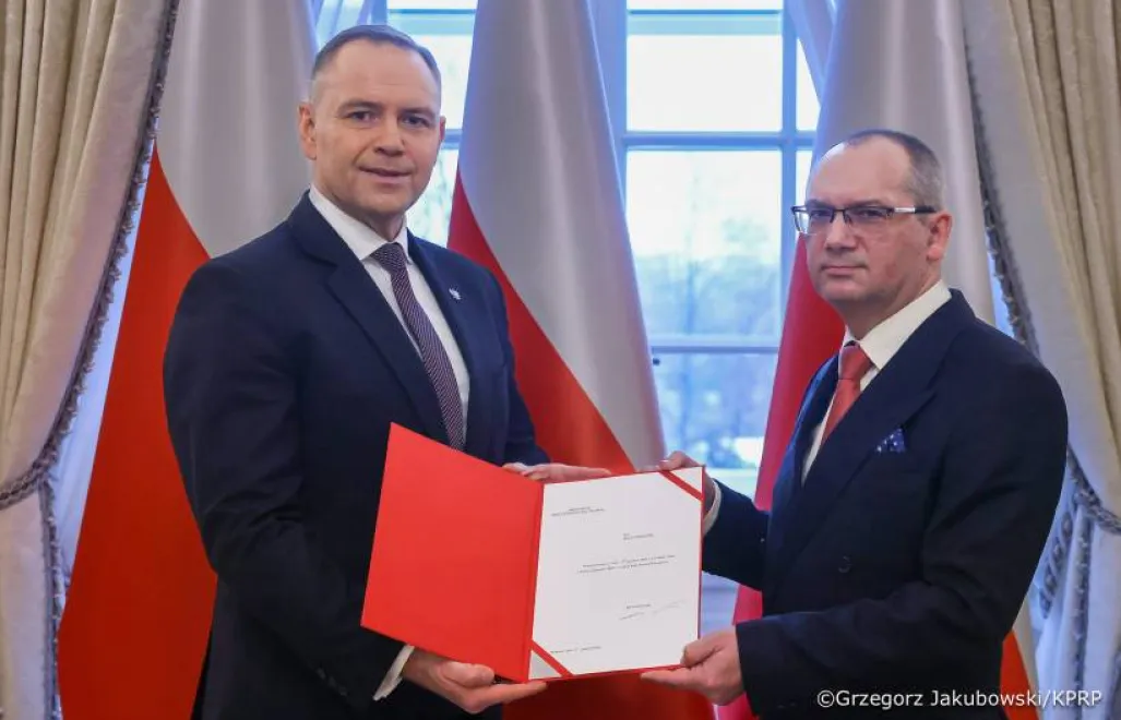 Poland's President Karol Nawrocki has appointed Marcin Zarzecki as a member of the Monetary Policy Council. Photo. X/KPRP/Grzegorz Jakubowski