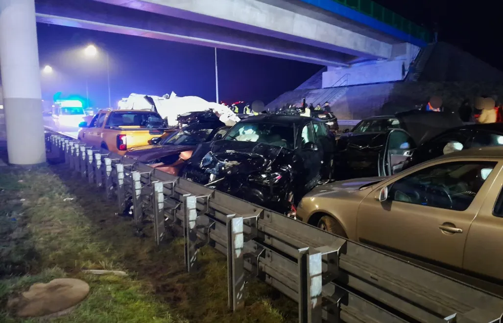Wskutek zdarzenia 12 osób przewieziono do szpitali. Fot. Policja Lubelska/X