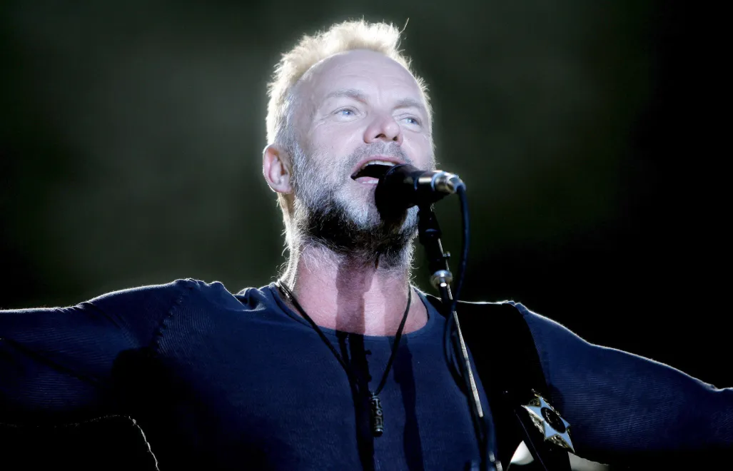 Sting. Koncert The Police w Nowym Jorku, rok 2008. Fot. PAP/EPA/PETER FOLEY