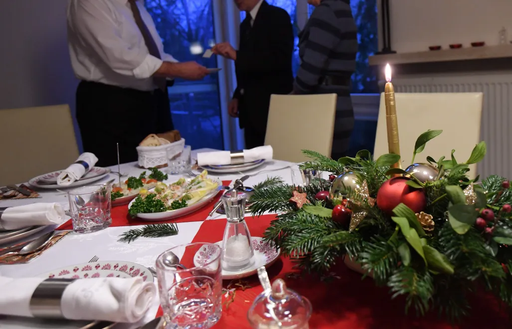 Kolacja wigilijna Fot. PAP/Bartłomiej Zborowski