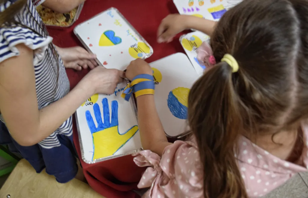 Ukraińskie dzieci (zdjęcie ilustracyjne). Fot. PAP/Alena Solomonova