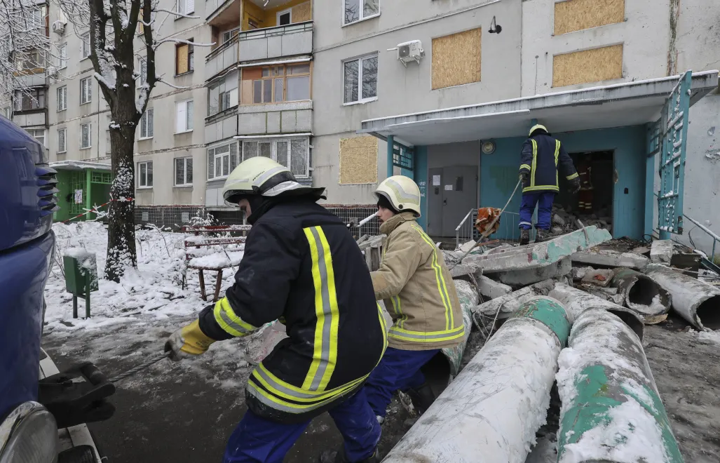 Zima w Ukrainie. Fot. PAP/EPA/	SERGEY KOZLOV