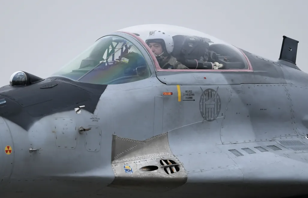 Кабина истрибителя МиГ-29. Фотоиллюстрация. Мальборк, Польша. Fot. PAP/Adam Warżawa