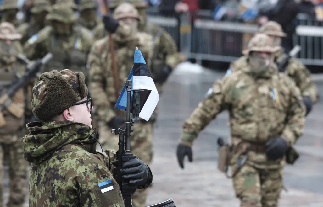 Estońscy żołnierze, fot. PAP/EPA/VALDA KALNINA
