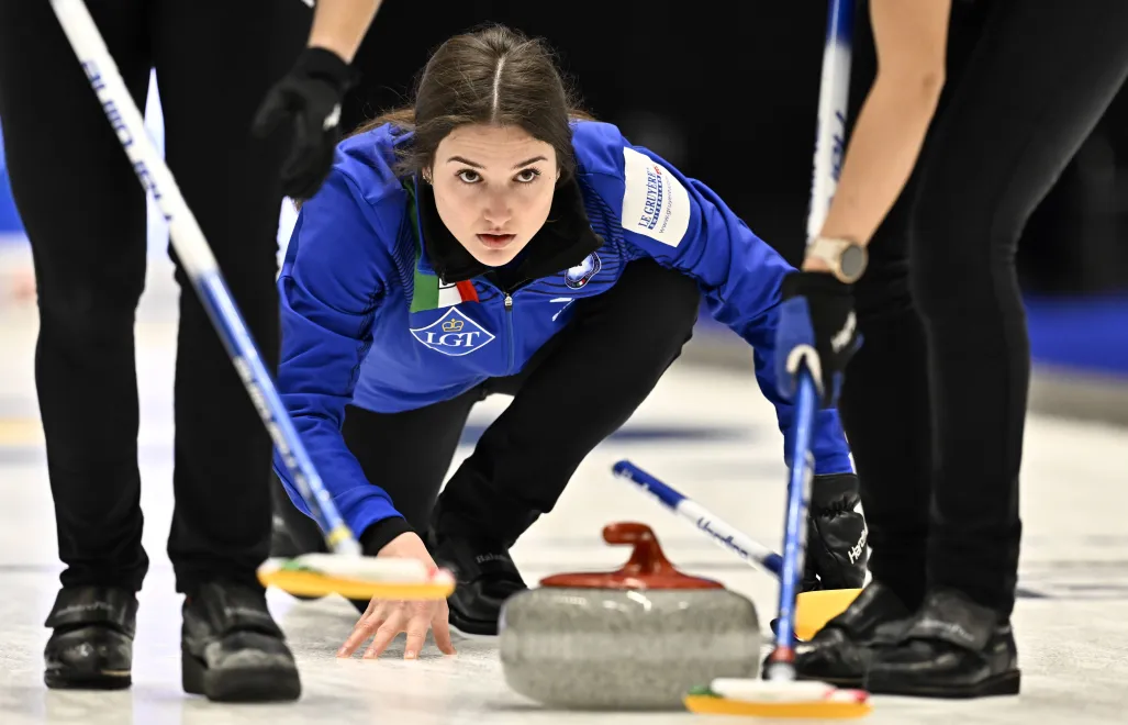 Stefania Constantini - złota medalistka olimpijska w curlingu Fot. PAP/EPA/TT NEWS AGENCY