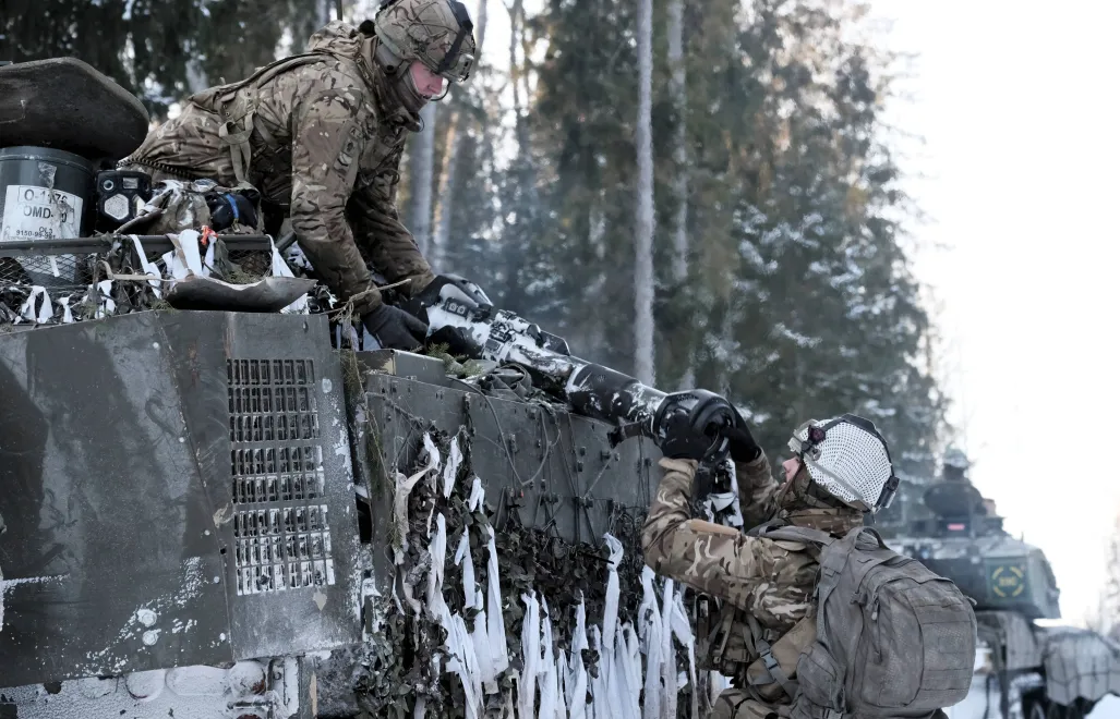 Brytyjskie wojsko. Fot. PAP/EPA/VALDA KALNINA