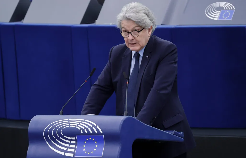 Były komisarz UE Thierry Breton. Fot. EPA/RONALD WITTEK