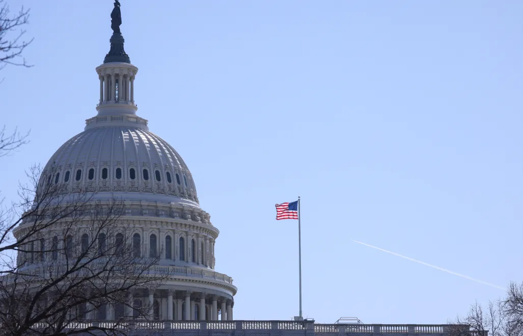 Капитолий США. Штаб-квартира Конгресса США в Вашингтоне. Fot. PAP/Leszek Szymański