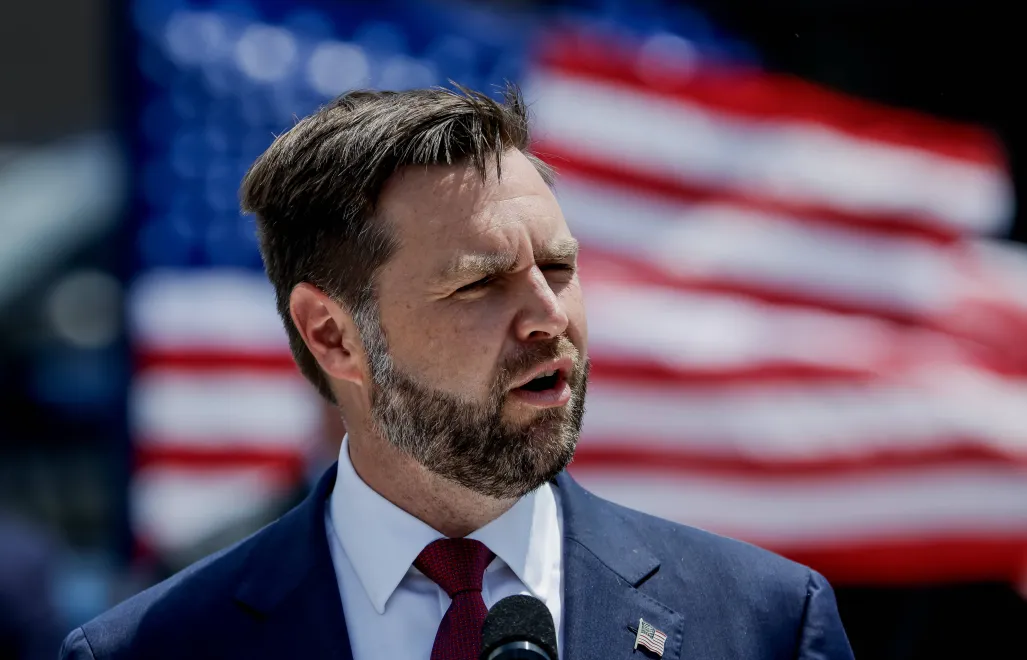 Вице-президент США Дж. Д. Вэнс. Fot. PAP/EPA/ERIK S. LESSER