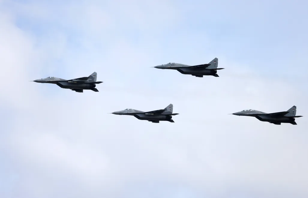 Myśliwce MiG-29. Fot. PAP/EPA/ANDREJ CUKIC