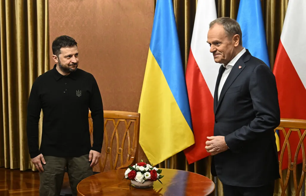 Володимир Зеленський і Дональд Туск. Fot. PAP/Radek Pietruszka