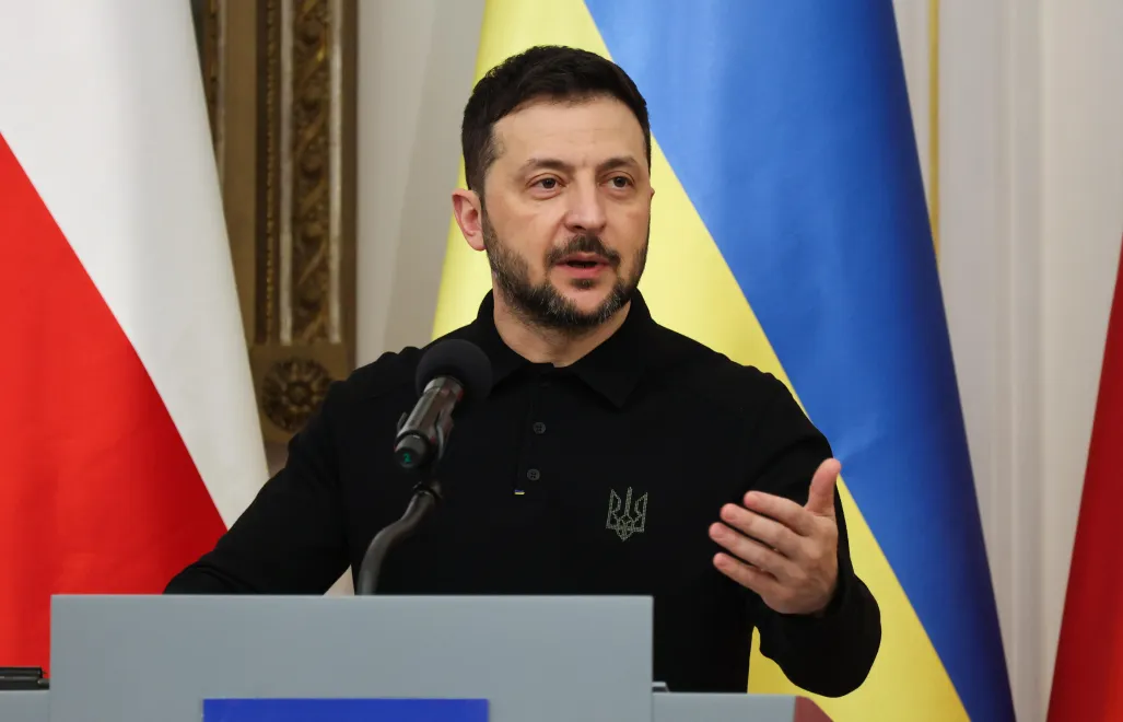 Президент України Володимир Зеленський. Fot. PAP/Albert Zawada