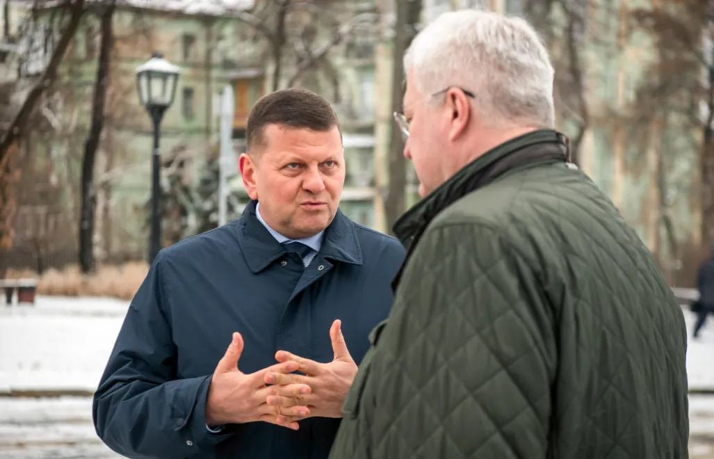 Валерій Залужний та Андрій Сибіга. Fot. PAP/Vladyslav Musiienko