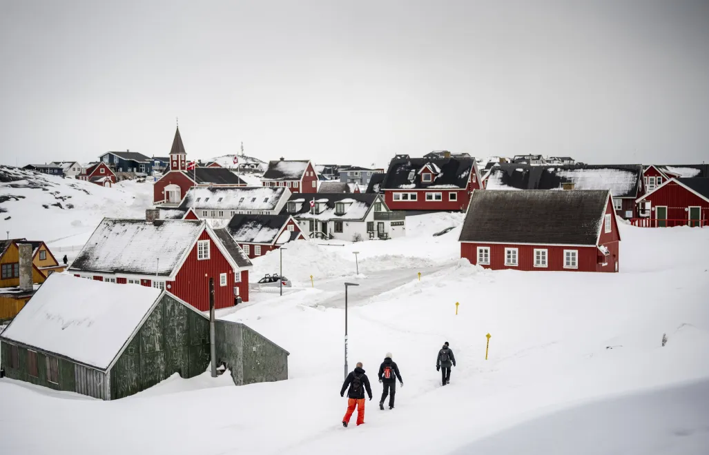 Nuuk, stolica Grenlandii. Fot. PAP/EPA/Mads Claus Rasmussen