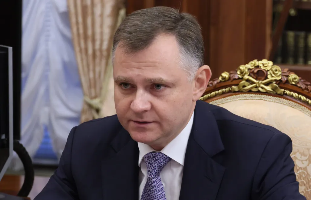 Губернатор Ростовской области Юрий Слюсарь. Fot. PAP/EPA/VYACHESLAV PROKOFYEV / SPUTNIK / KREMLIN POOL