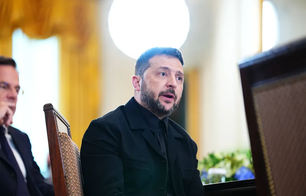 Volodymyr Zelensky. Fot. EPA/AARON SCHWARTZ / POOL