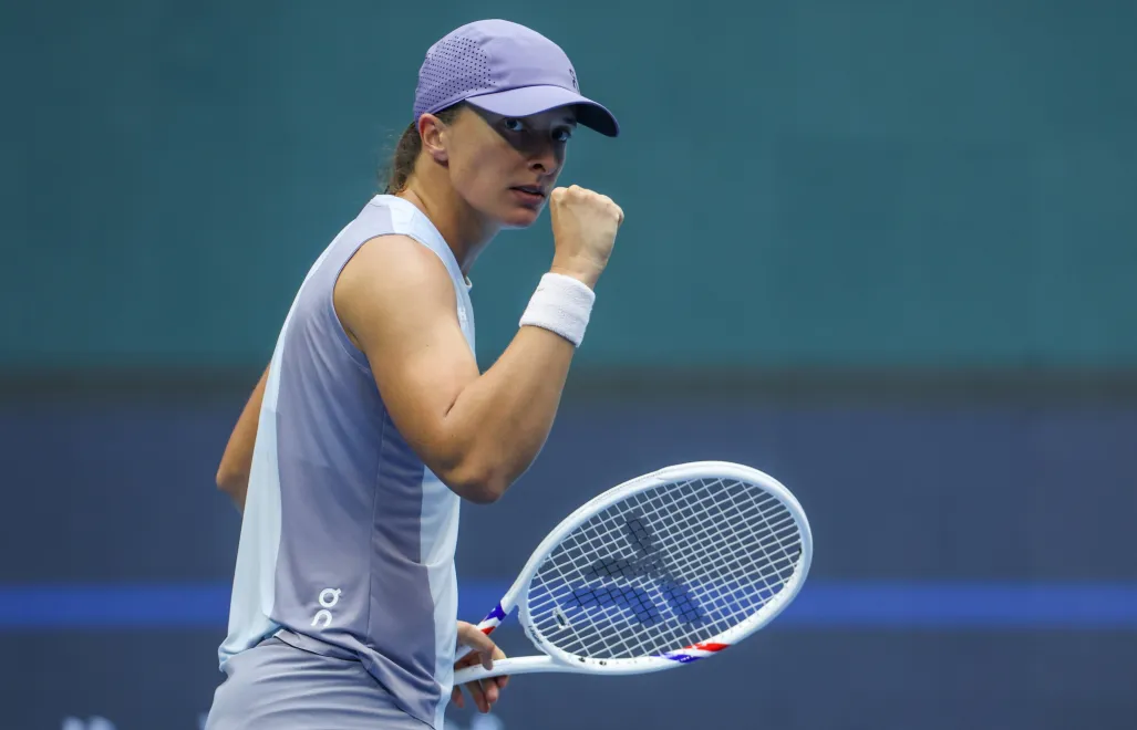 Iga Świątek Fot. PAP/EPA/WU HAO