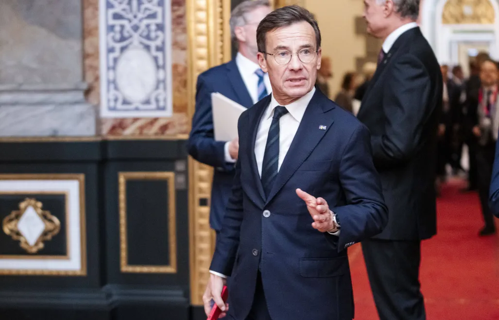 Premier Szwecji Ulf Kristersson. Fot. PAP/EPA/	IDA MARIE ODGAARD