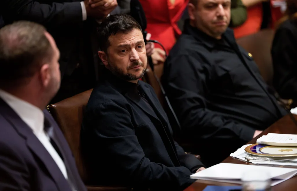 Wołodymyr Zełenski Fot. PAP/EPA/AARON SCHWARTZ 
