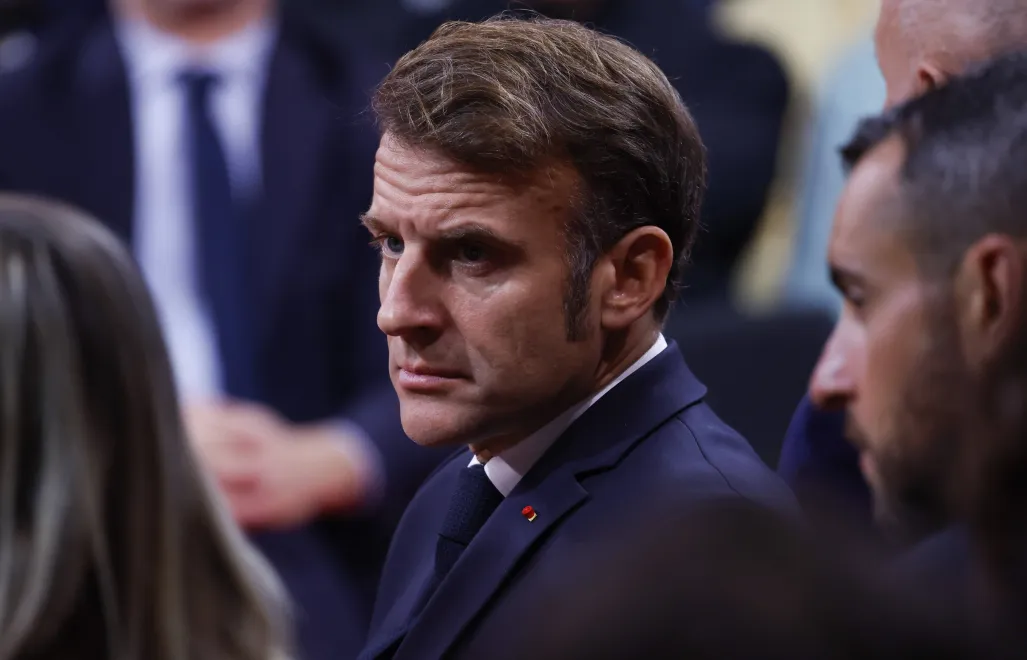 Prezydent Francji Emmanuel Macron. Fot. PAP/EPA/Guillaume Horcajuelo