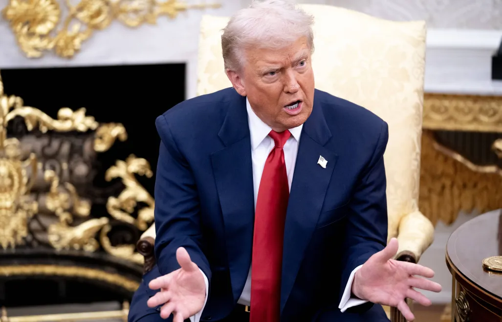 Prezydent USA Donald Trump. Fot. PAP/EPA/NATHAN HOWARD / POOL