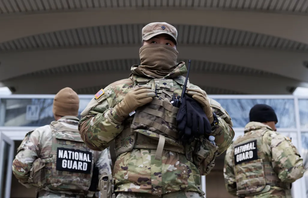 Żołnierze Gwardii Narodowej USA. Fot. PAP/EPA/WILL OLIVER