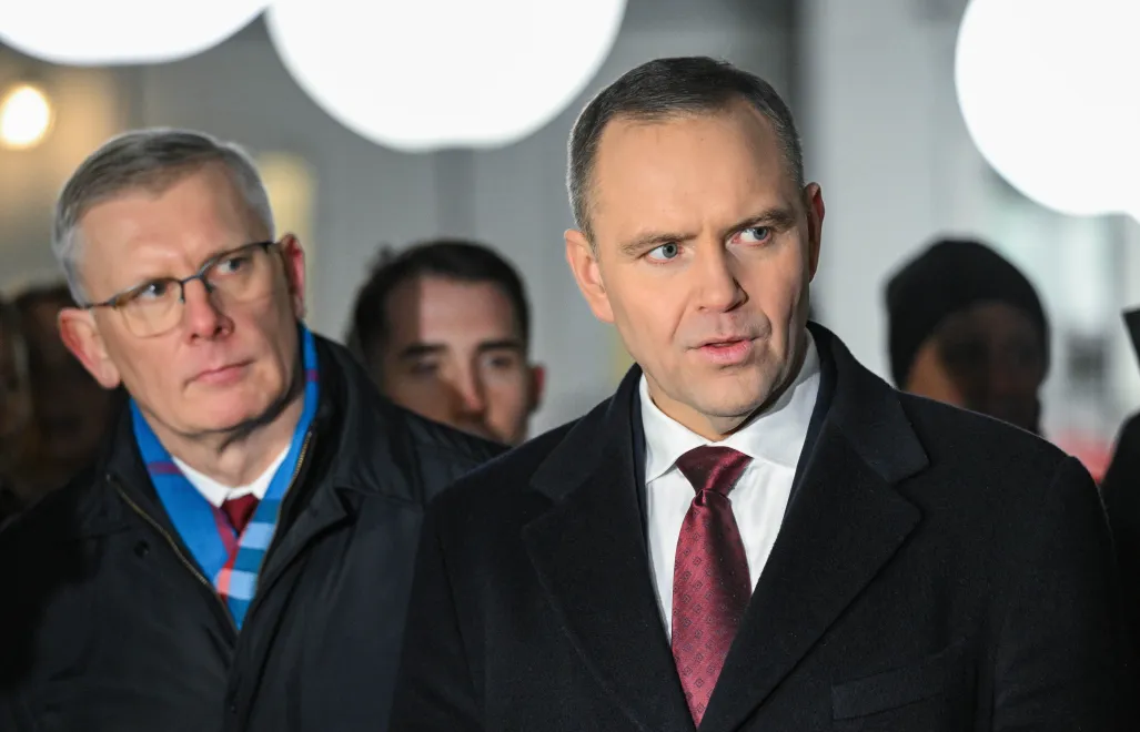 Prezydent Karol Nawrocki oraz szef Biura Bezpieczeństwa Narodowego Sławomir Cenckiewicz. Fot. PAP/Radek Pietruszka