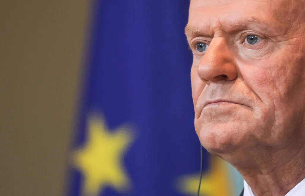 Premier Donald Tusk. Fot. PAP/EPA/	FILIP SINGER