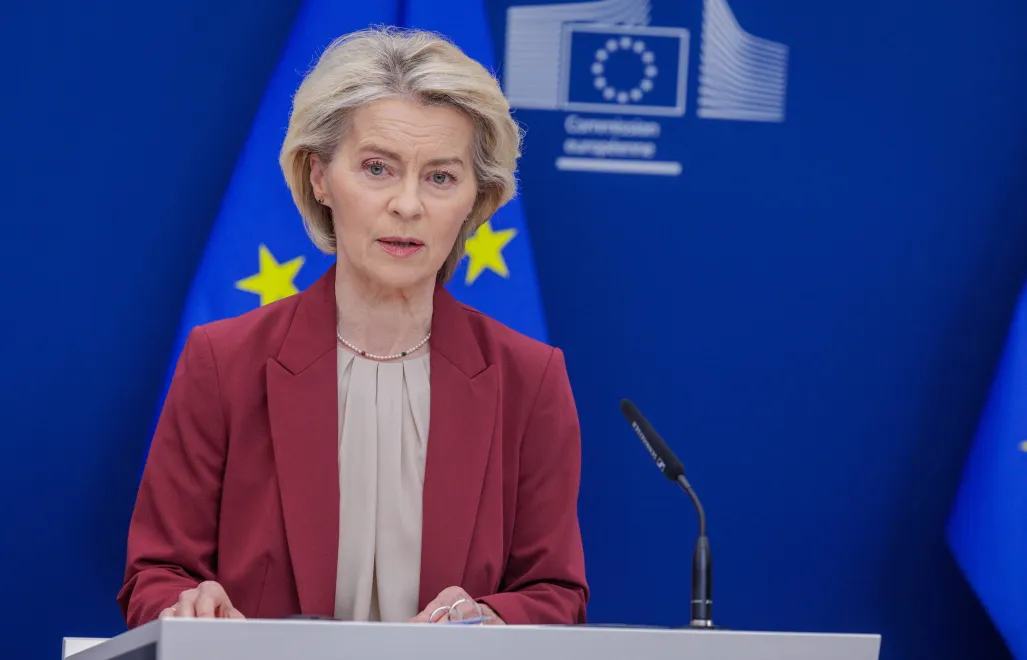 Ursula von der Leyen Fot. PAP/EPA/OLIVIER MATTHYS