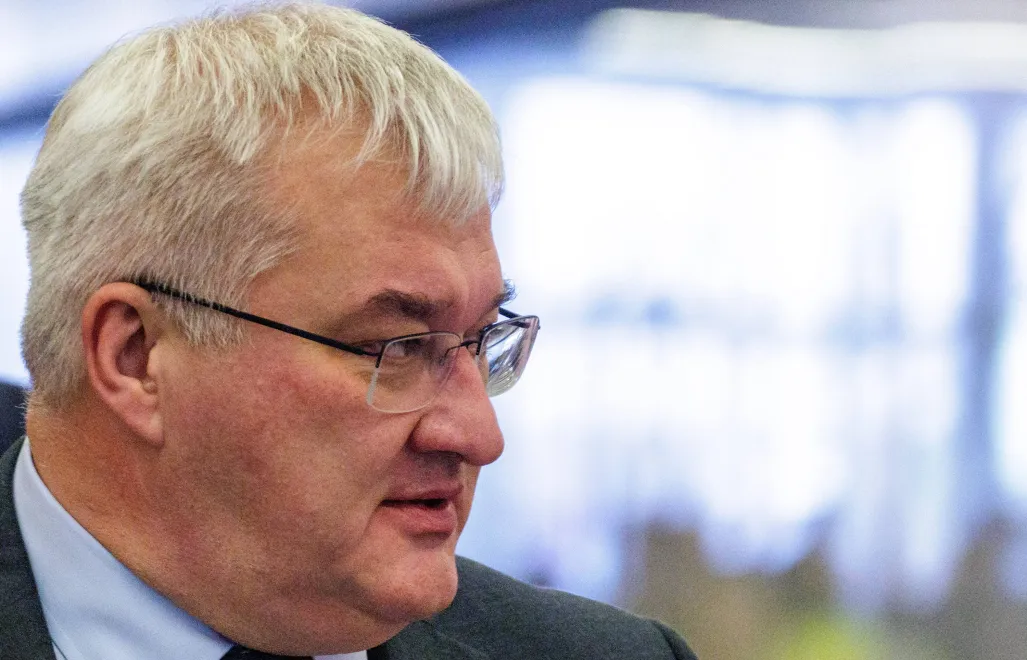 Андрій Сибіга. Fot. PAP/EPA/OLIVIER MATTHYS 