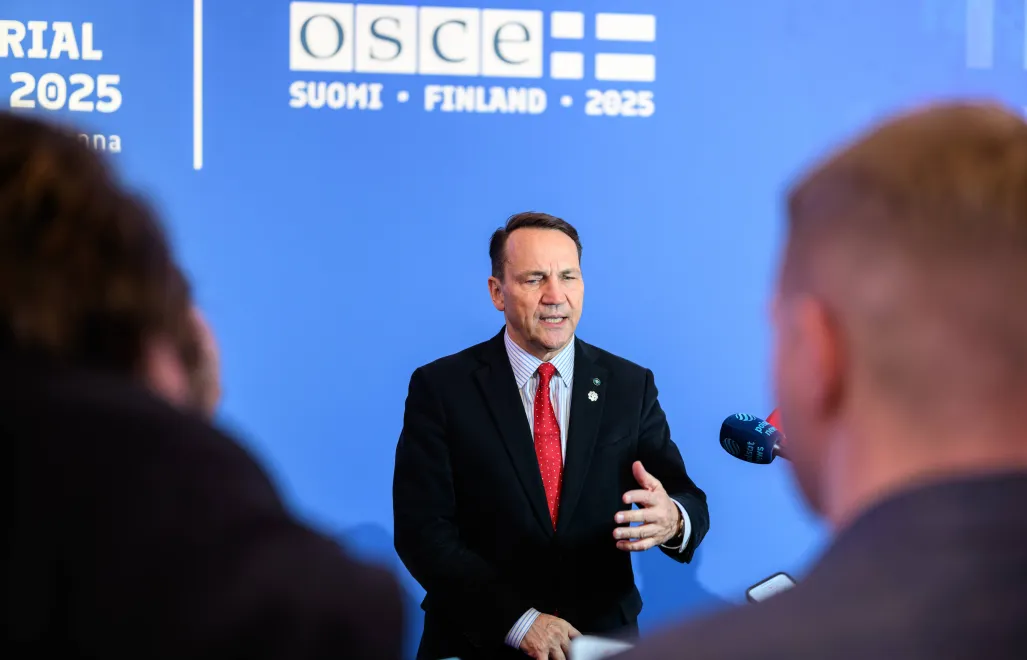 Радослав Сікорський. Fot. PAP/EPA/MAX SLOVENCIK 