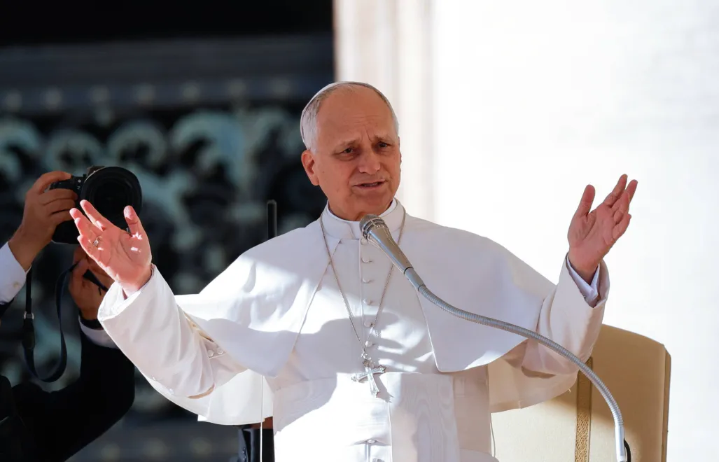 Papież Leon XIV. Fot. PAP/EPA/GIUSEPPE LAMI