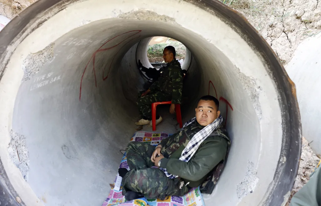 Tajscy żołnierze (zdjęcie ilustracyjne). Fot. EPA/RUNGROJ YONGRIT