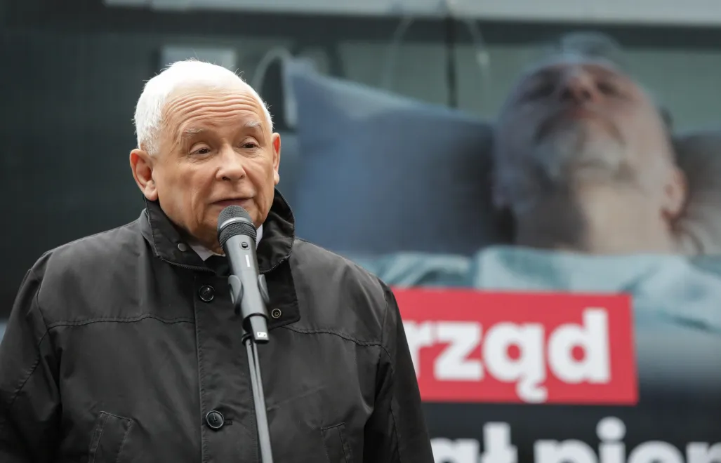 Prezes PiS Jarosław Kaczyński. Fot. PAP/Tomasz Gzell