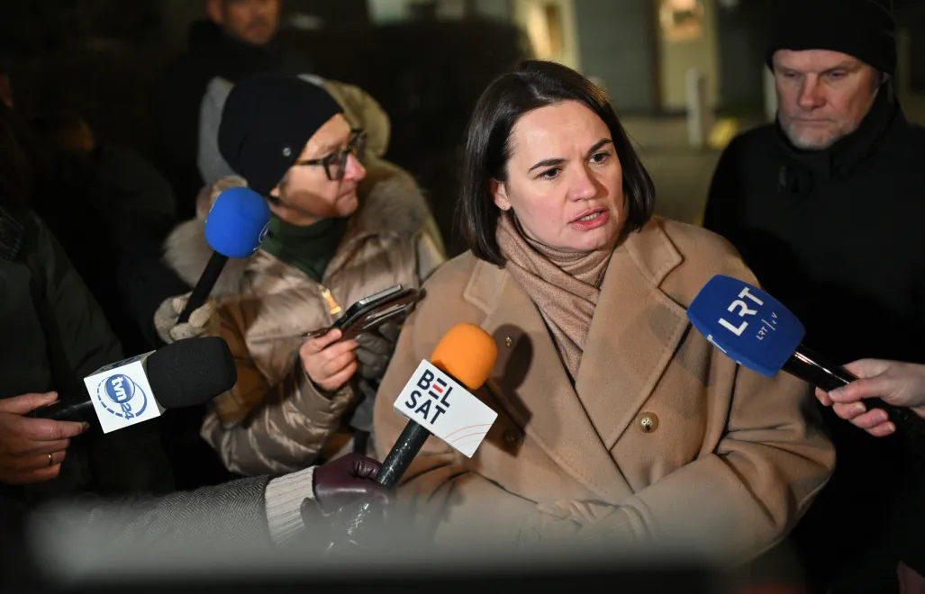 Liderka białoruskiej opozycji Swiatłana Cichanouska, fot. PAP/Valdemar Doveiko