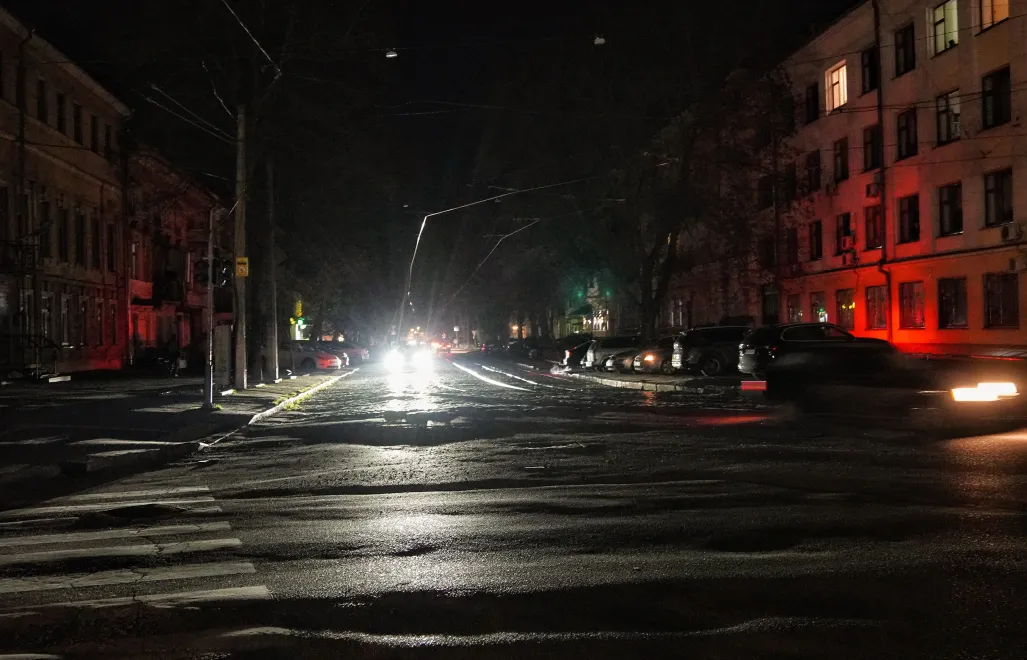 Война в Украине. Одесса. Отключение электроэнергии. Fot. PAP/Alena Solomonova