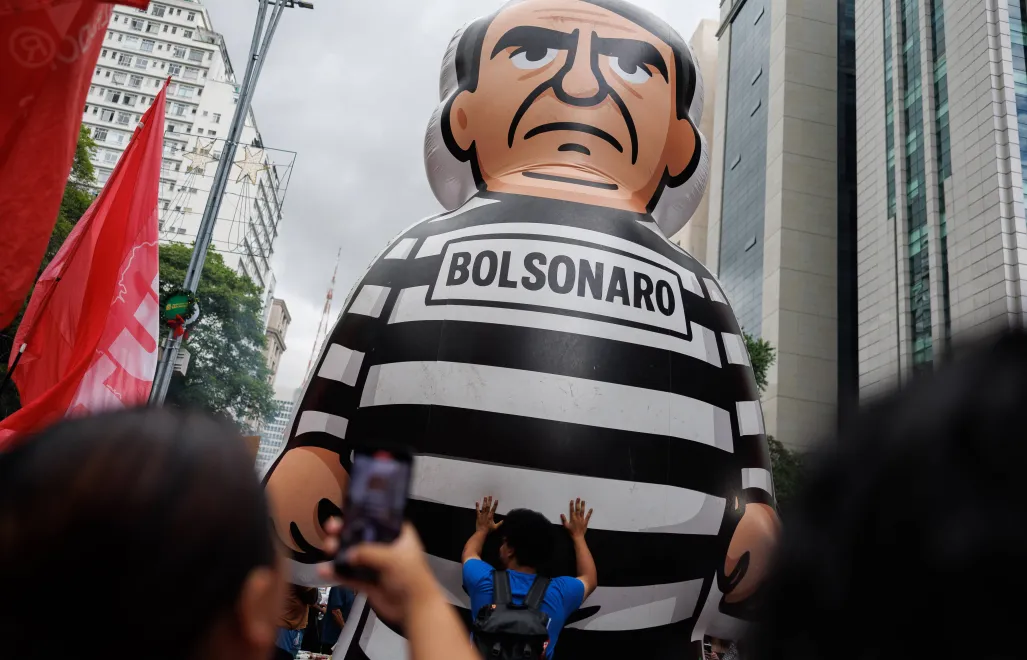 Demonstracja w Sao Paulo Fot. PAP/EPA/ISAAC FONTANA