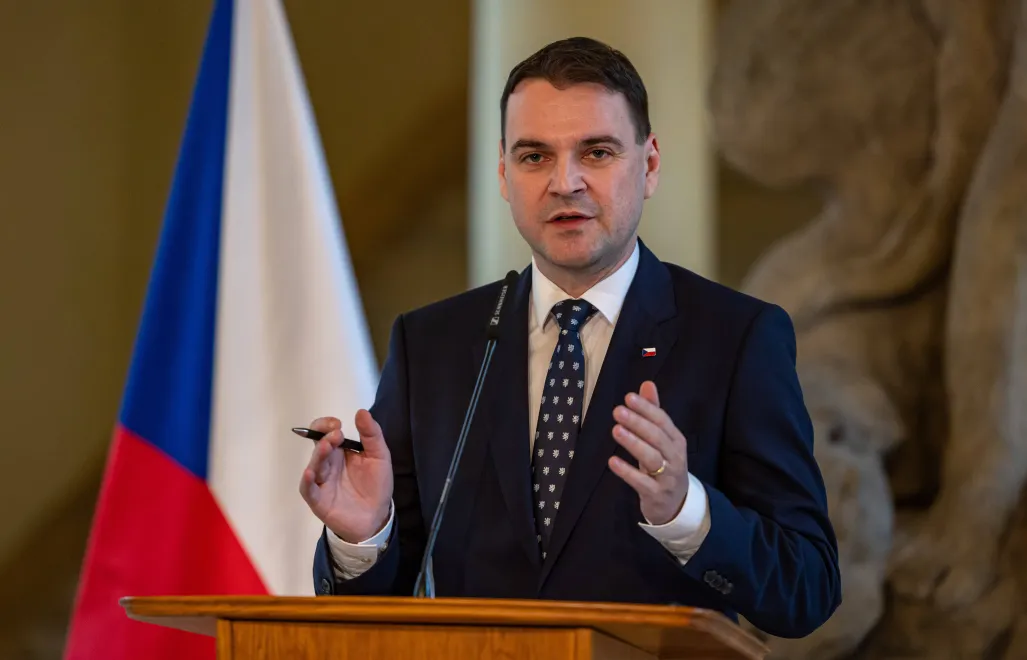 Министр иностранных дел Чешской Республики Петр Мацинка. Fot. PAP/EPA/MARTIN DIVISEK