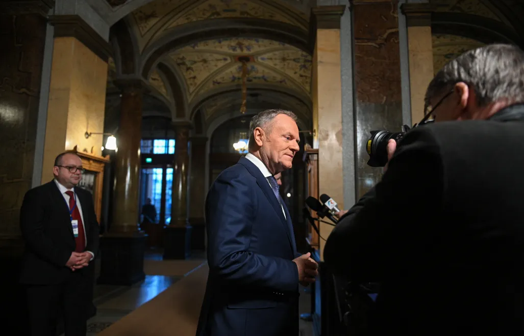 Хельсинки. Премьер-министр Польши Дональд Туск. Fot. PAP/Marcin Obara